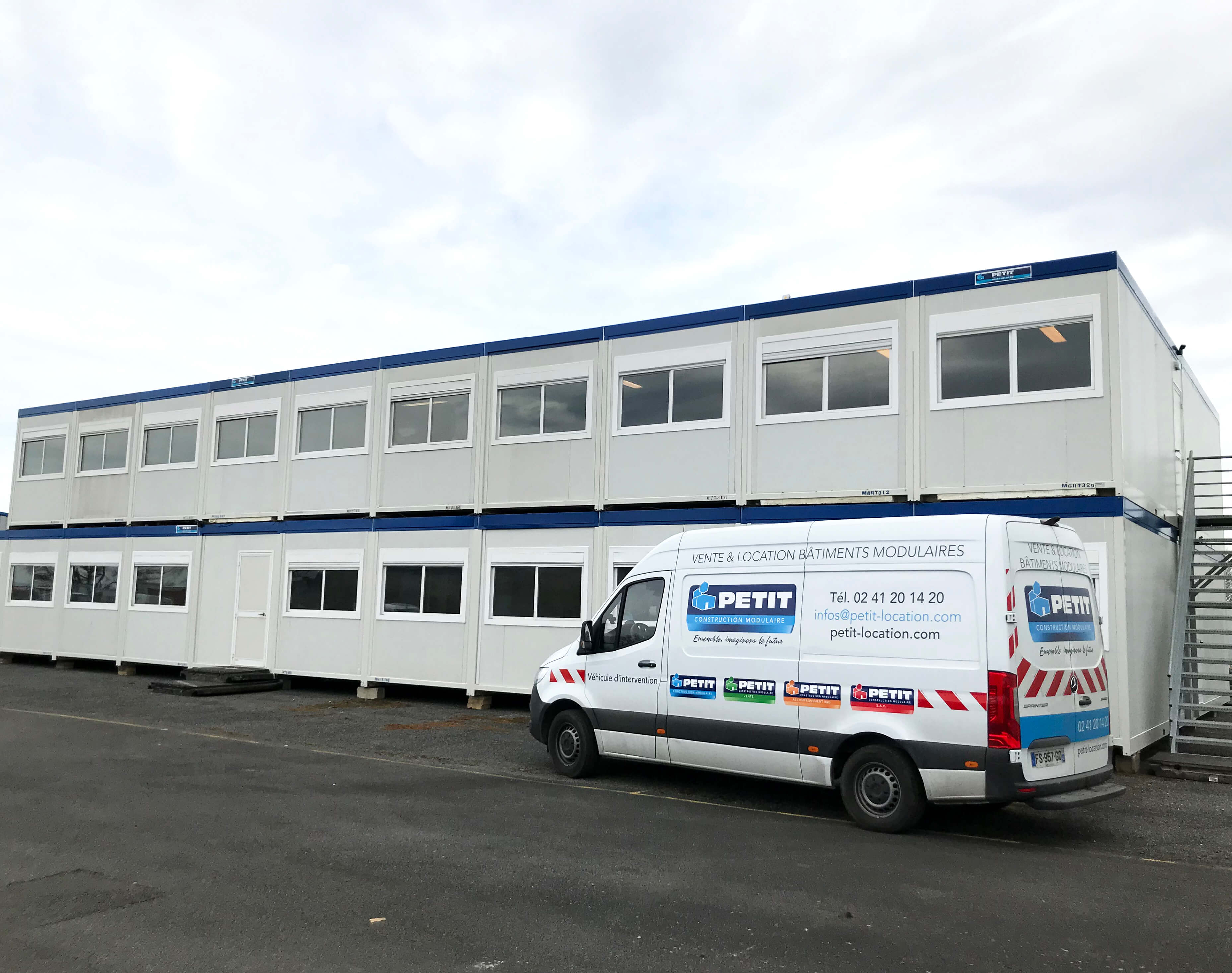 Cabane de chantier modulaire Petit Location en hiver